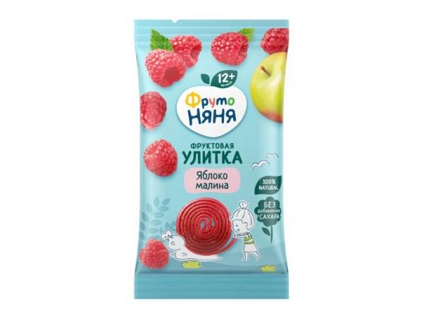 Фруктовые кусочки улитка "Фрутоняня" 15г яблоко-малина Фруктовые кусочки улитка "Фрутоняня" 15г яблоко-малина