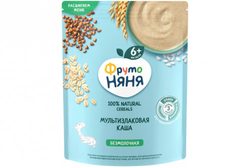 Каша безмолочная "Фрутоняня" 200г мультизлаковая пауч Каша безмолочная "Фрутоняня" 200г мультизлаковая пауч