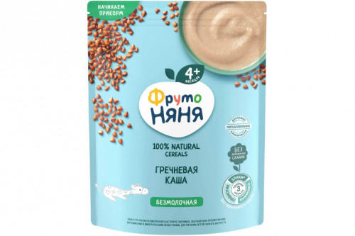 Каша безмолочная "Фрутоняня" 200г гречневая пауч Каша безмолочная "Фрутоняня" 200г гречневая пауч