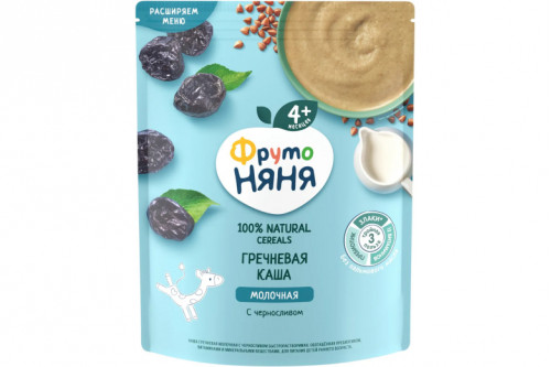 Каша молочная "Фрутоняня" 200г гречневая-чернослив Каша молочная "Фрутоняня" 200г гречневая-чернослив