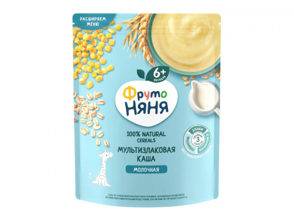 Каша молочная "Фрутоняня" 200г мультизлаковая