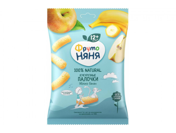 Кукурузные палочки "Фрутоняня" 20г яблоко-банан