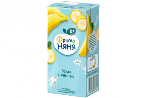 Детский нектар "Фрутоняня" 0.2л банан с мякотью