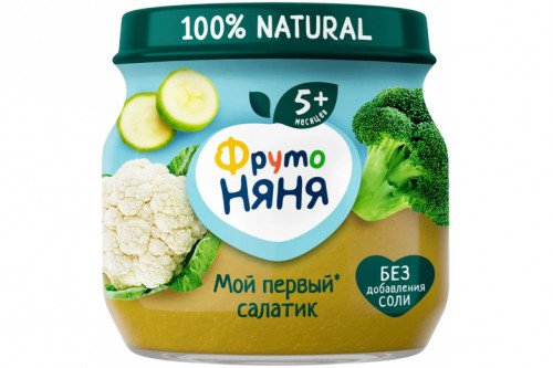 Овощное пюре "Фрутоняня" 80г. Первый салатик