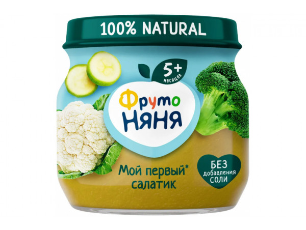 Овощное пюре "Фрутоняня" 80г. Первый салатик