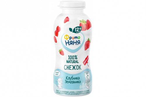 Снежок "Фрутоняня" 2% 200г бут.клуб-земл Снежок "Фрутоняня" 2% 200г бут.клуб-земл