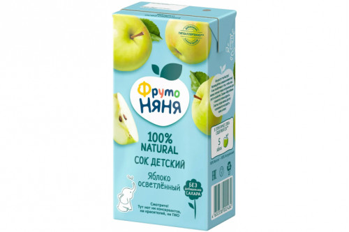 Сок "Фрутоняня" 500мл. Яблоко осв.