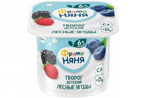 Биотворог "Фрутоняня" 100г лесные ягоды