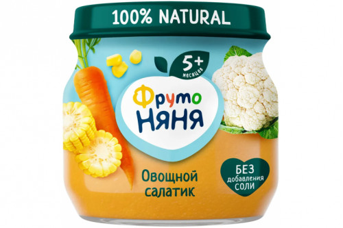Овощное пюре "Фрутоняня" 80г. Овощной салатик