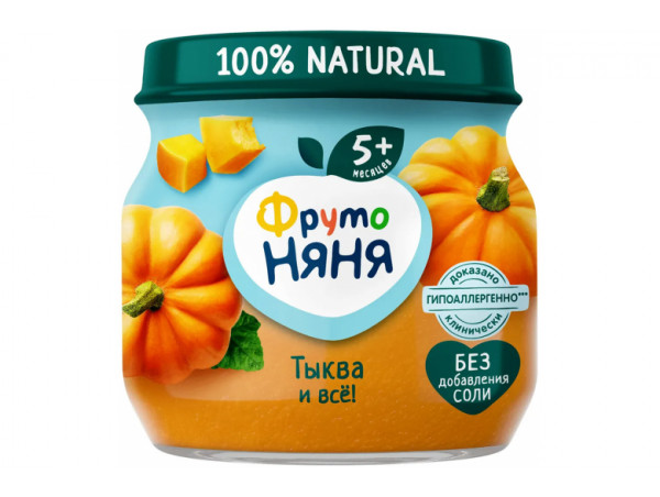 Овощное пюре "Фрутоняня" 80г. Тыква Овощное пюре "Фрутоняня" 80г. Тыква