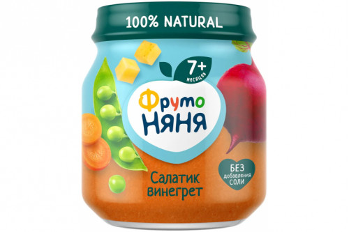 Пюре "ФрутоНяня" Салатик винегрет 110 г.