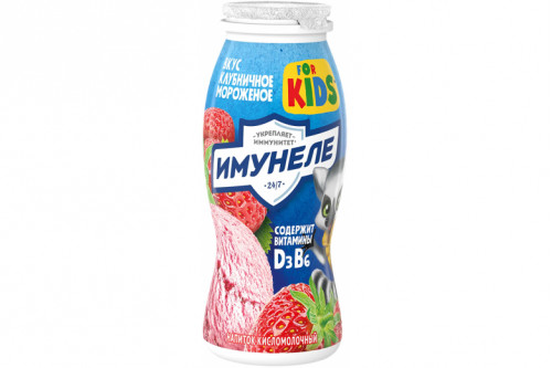 "Имунеле Kids" клубничное мороженое 100г