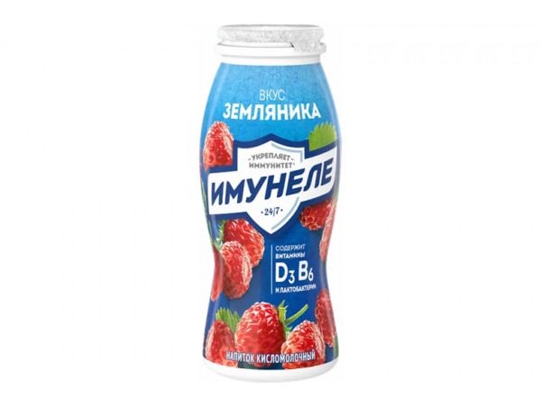 Напиток к/м "Имунеле" земляника 100г