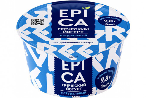 Йогурт греческий "EPICA" 2,5% 130г. Натуральный