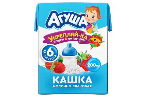 Молочная каша "Агуша укрепляй-ка" 200мл рис-ягоды