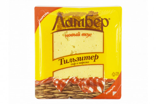 Сыр "Ламбер тильзитер" нарезка 150г