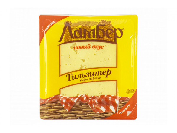 Сыр "Ламбер тильзитер" нарезка 150г