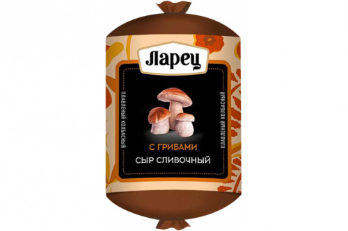 Сыр "Ларец" плав колбасный сливочный 430г 45% грибы