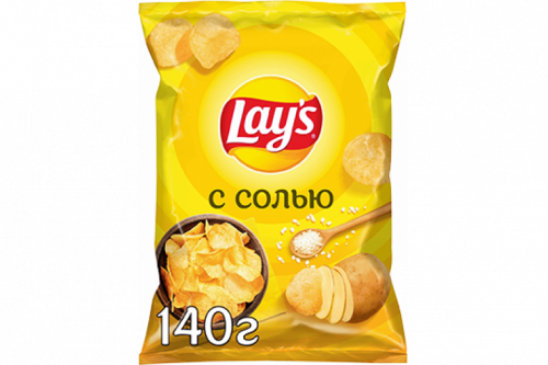 Чипсы "Лейс" 140г соль