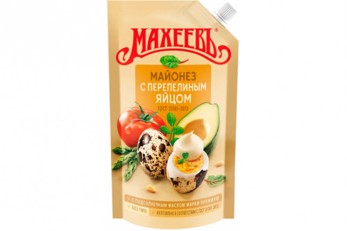 Майонез "Махеев" с перепел.яйцо 380г