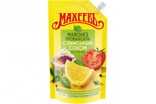 Майонез "Махеев" с лимонным соком 380г