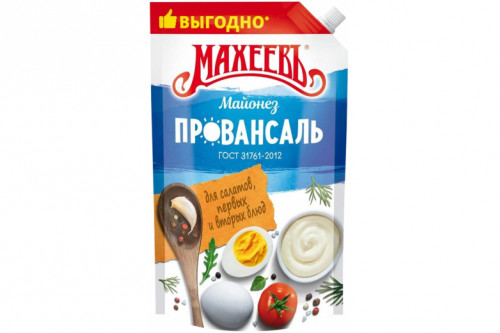 Майонез "Махеев" провансаль белый 770г