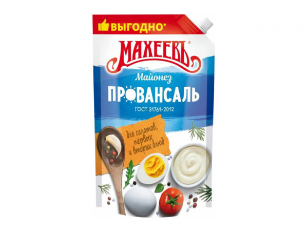 Майонез "Махеев" провансаль белый 770г