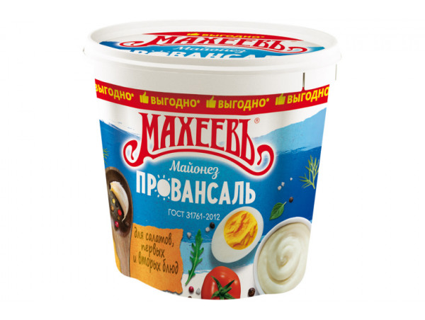 Майонез "Махеев" провансаль белый 800г