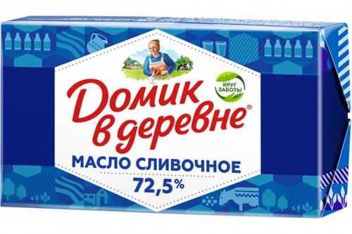 Сливочное масло "Домик в деревне" 72.5% 180г