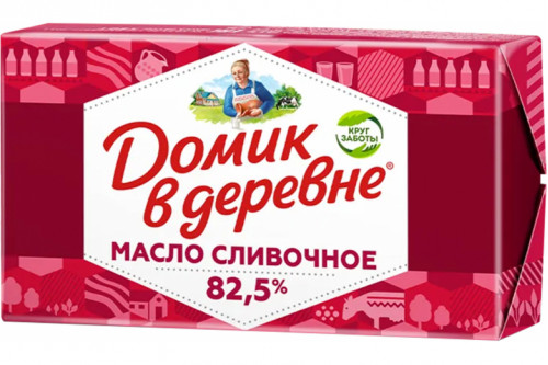 Сливочное масло "Домик в деревне" 82.5% 180г
