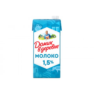 Молоко "Домик в деревне" 1.5% 950г