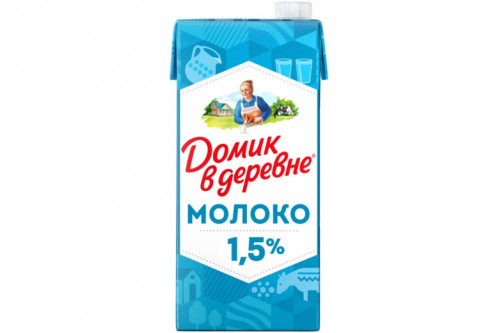 Молоко "Домик в деревне" 1.5% 950г