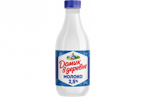 Молоко "Домик в деревне" 2.5% 930г