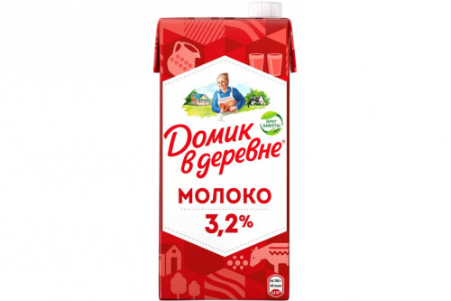 Молоко "Домик в деревне" 3.2% 950г