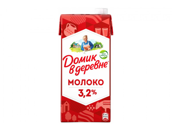 Молоко "Домик в деревне" 3.2% 950г