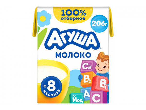 Молоко "Агуша" с витаминами 2.5% 200г