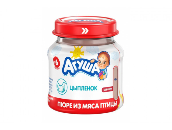 Мясное пюре "Агуша" цыпленок 80г