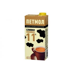 Сливки "Петмол" 11% 1000г