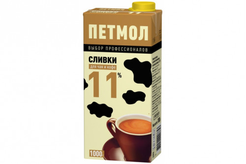 Сливки "Петмол" 11% 1000г