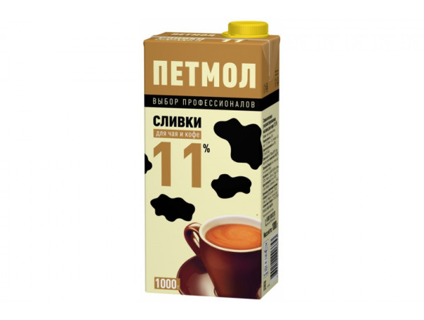 Сливки "Петмол" 11% 1000г