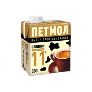Сливки "Петмол" 11% 500г