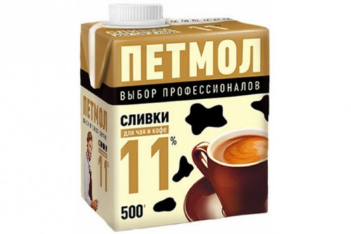 Сливки "Петмол" 11% 500г