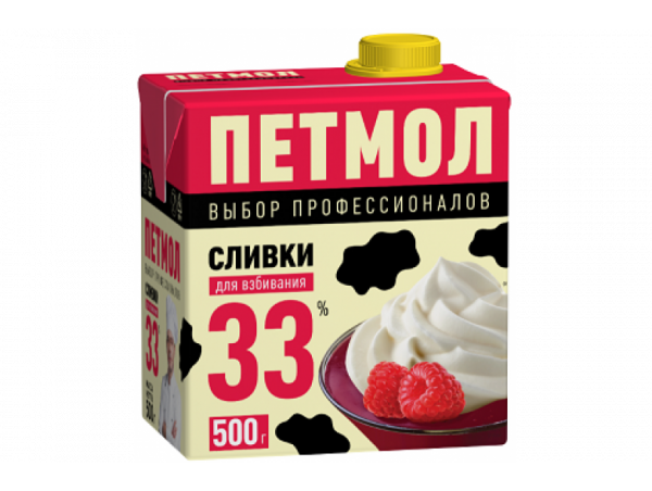 Сливки "Петмол" 33% 500г
