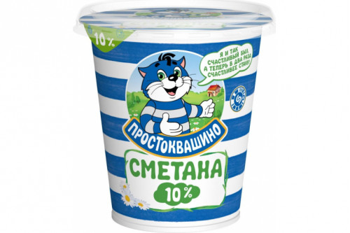 Сметана "Простоквашино" 10% 300г Сметана "Простоквашино" 10% 300г