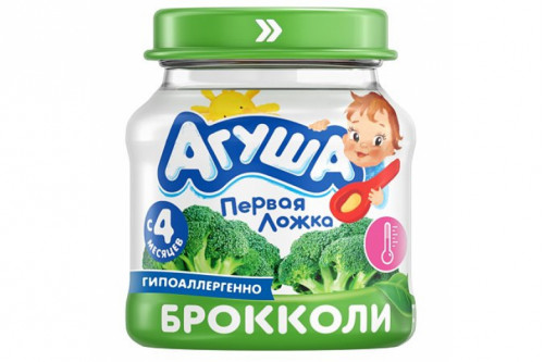 Овощное пюре "Агуша" 80г брокколи