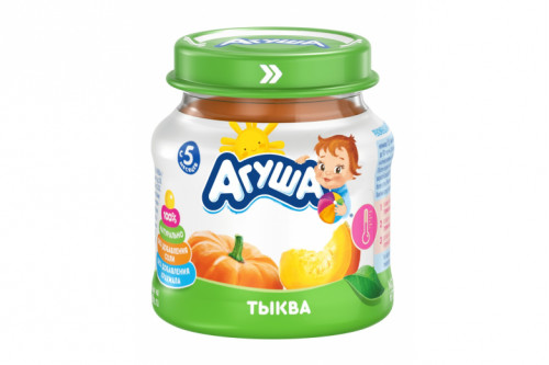 Овощное пюре "Агуша" ст/банка 80г тыква Овощное пюре "Агуша" ст/банка 80г тыква