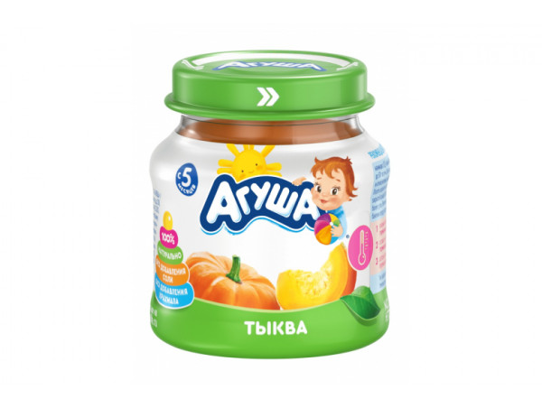 Овощное пюре "Агуша" ст/банка 80г тыква