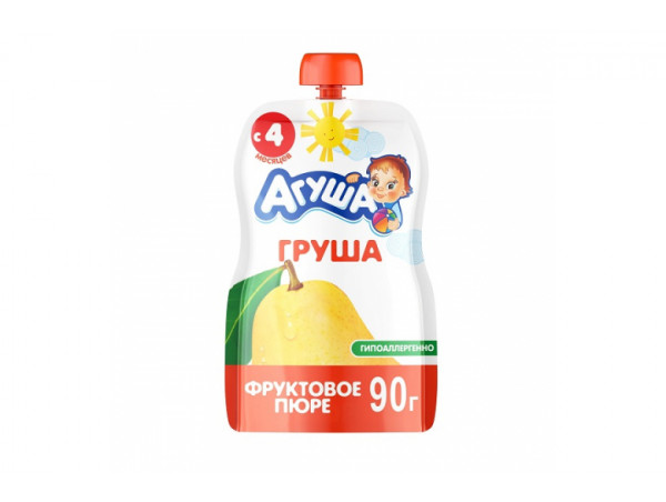 Фруктовое пюре "Агуша" груша 90г