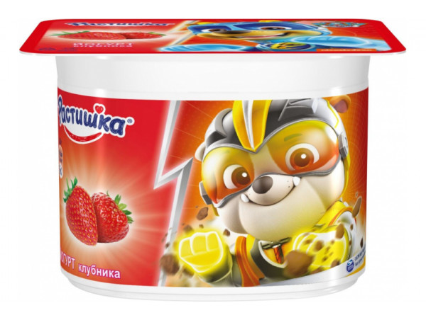Йогурт "Растишка" клубника 110г