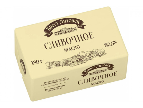 Сливочное масло "Брест-Литовск" 82.5% 180г